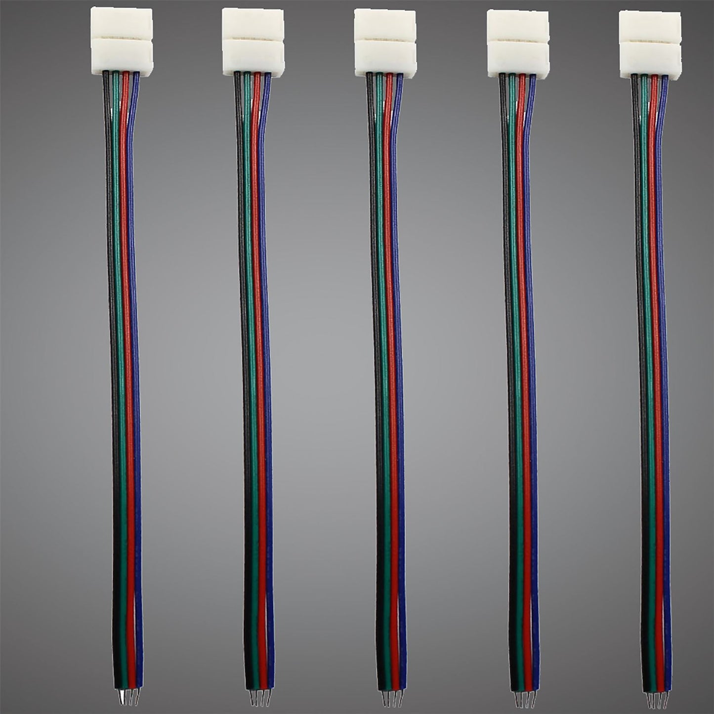 Techtouch LED Strips (Pack Of 5) Single Ended RGB Connector (120mm Strip) Strip