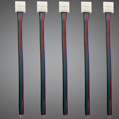 Techtouch LED Strips (Pack Of 5) Single Ended RGB Connector (120mm Strip) Strip