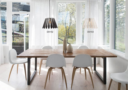 Deco Somerset Pendant 1 Light E27 Black/Polished Chrome