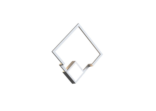 Mantra Boutique Square Wall Light, Dimmable, 18W LED, 3000K, 1150lm, White, 3yrs Warranty