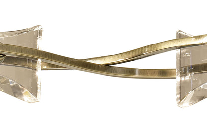 Mantra Kromo 68cm Telescopic 6 Light G9 Round, Antique Brass