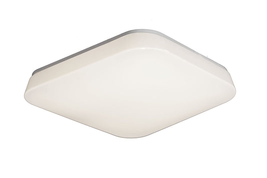 Mantra Fusion M3765 Quatro Ceiling/Wall 28W Large LED 3000K, 2800lm, White Acrylic, 3yrs Warranty - M3765 Ceiling