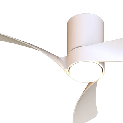 Nemo II XS 72cm 15W LED Dimmable Ceiling Light With Built-In 26W DC Fan, 3000-5000K Remote Control, 3000lm, White, 5yrs Warranty