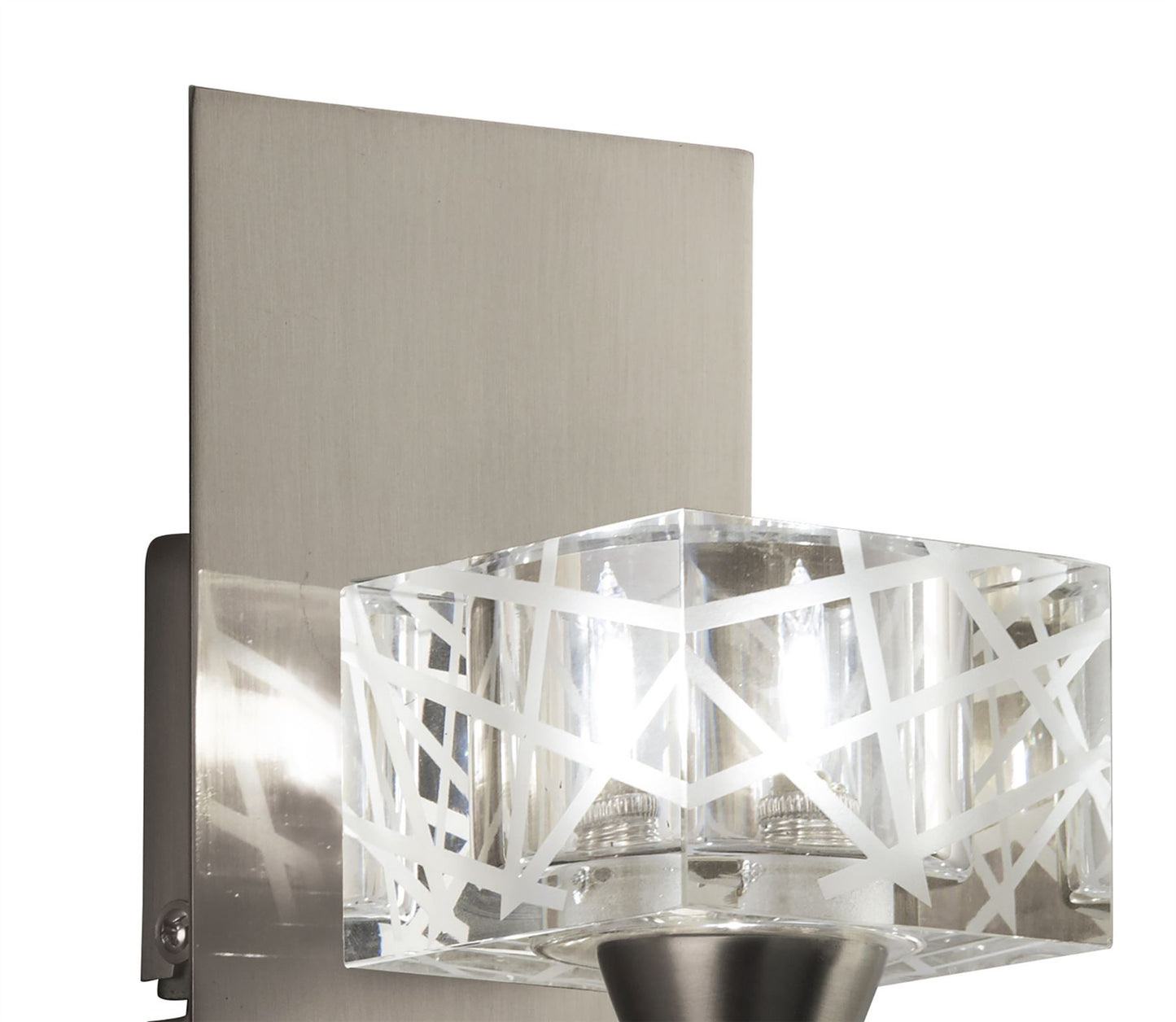Mantra Zen SN Zen Wall Light Switched 1 Light G9, Satin Nickel