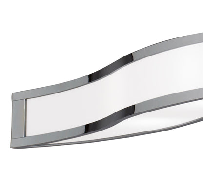 Mantra M0666 Sintesys Telescopic Semi Flush Convertible E27 4 Light E27, Polished Chrome, White Acrylic