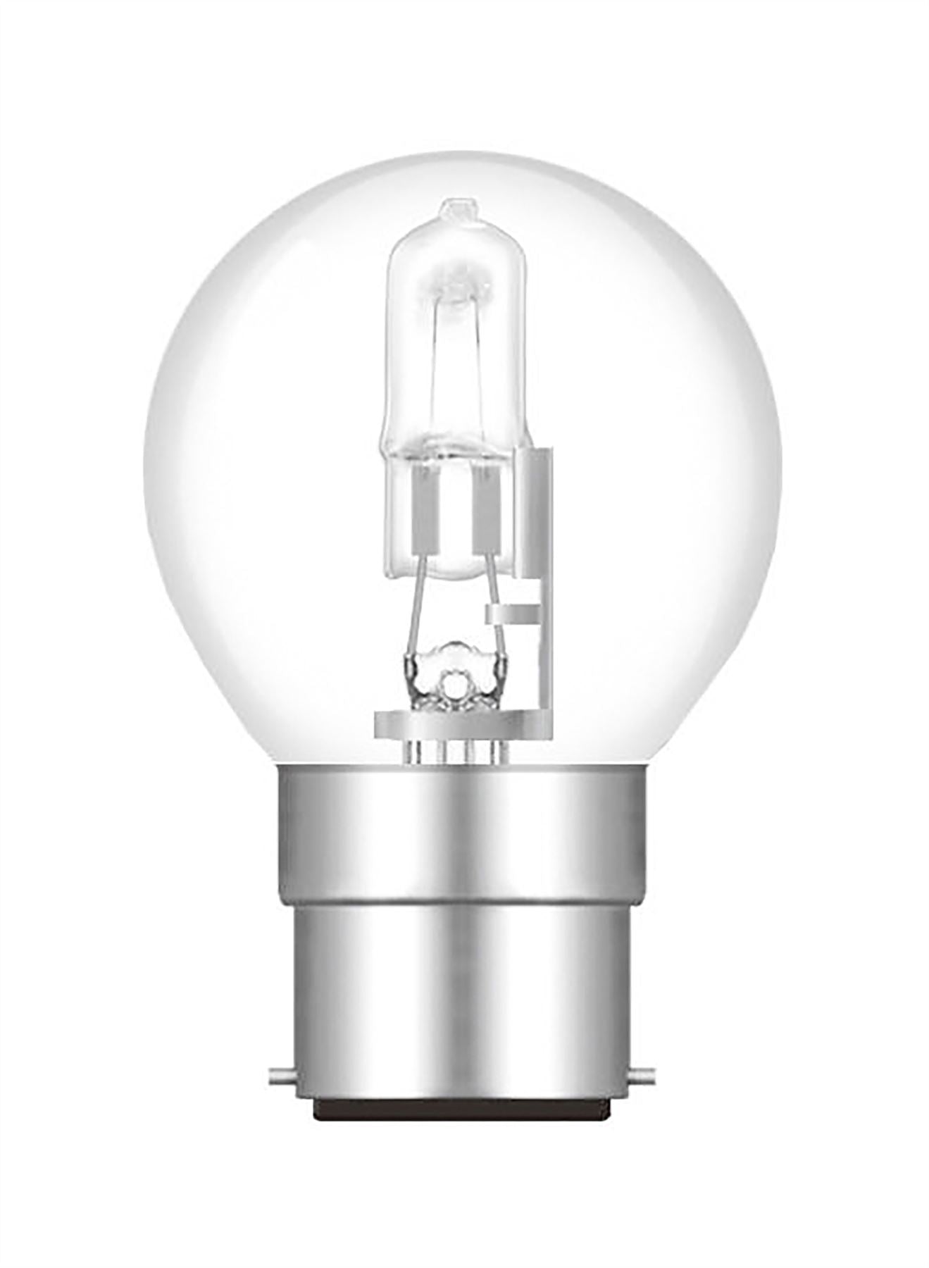 Luxram Halogen Energy Saver Ball B22 28W Halogen