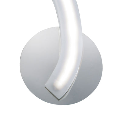 Mantra On Wall Light Left Switched 5W LED 3000K, 500lm, Polished Chrome/Frosted Acrylic, 3yrs Warranty
