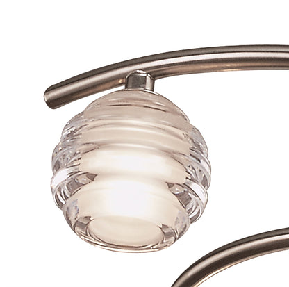 Mantra Sphere 59.3cm Semi Flush 4 Light G9, Satin Nickel