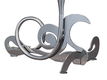 Mantra Acanto Table Lamp 1 Light E14, Polished Chrome with Black Shade