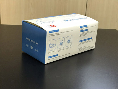 Deco Additions Disposable Basic Mask, (Pack 50) High Standard PP Non-Woven Fabrics, Filtering Effects Of Raw Materials =95%, Breathable and Comfortable.