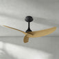 Ipanema 1m 32W Triple Blade Ceiling Fan (No Light), Remote Control, Black/Wood, 5yrs Warranty