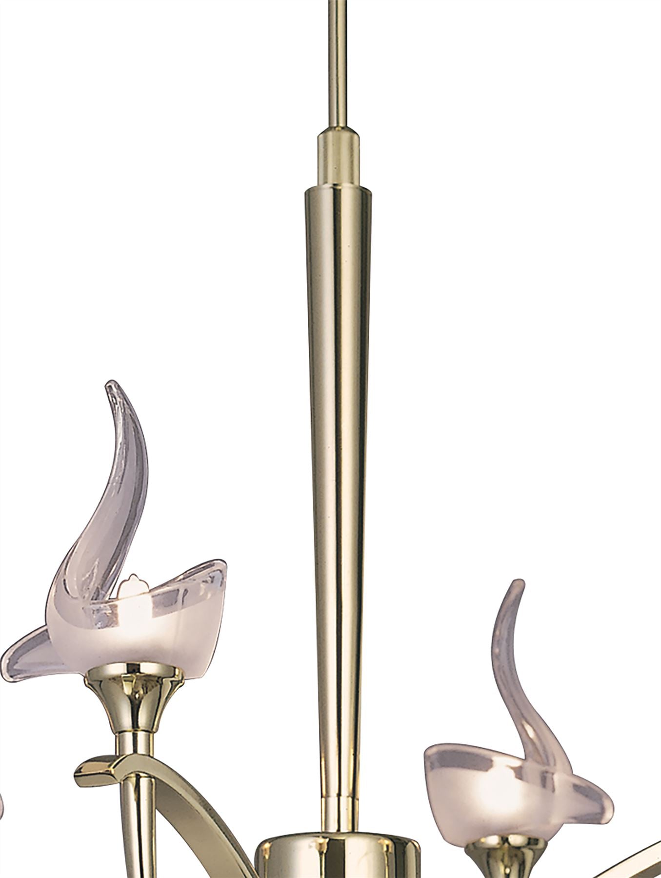 Mantra Viena 53cm Telescopic Pendant Round 4 Light G9, Polished Brass