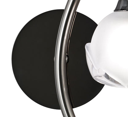 Mantra Fragma Wall Light Right 1 Light G9, Black Chrome