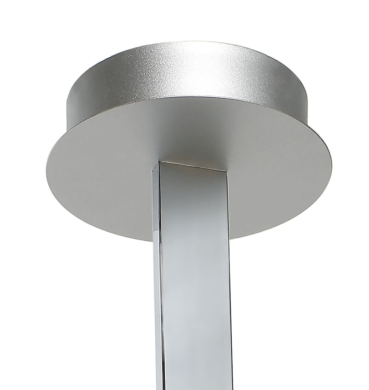 Mantra M5002 Nur XL Rectangular Semi Ceiling 50W LED 3000K, 3900lm, Silver/Frosted Acrylic/Polished Chrome, 3yrs Warranty - M5002 Ceiling