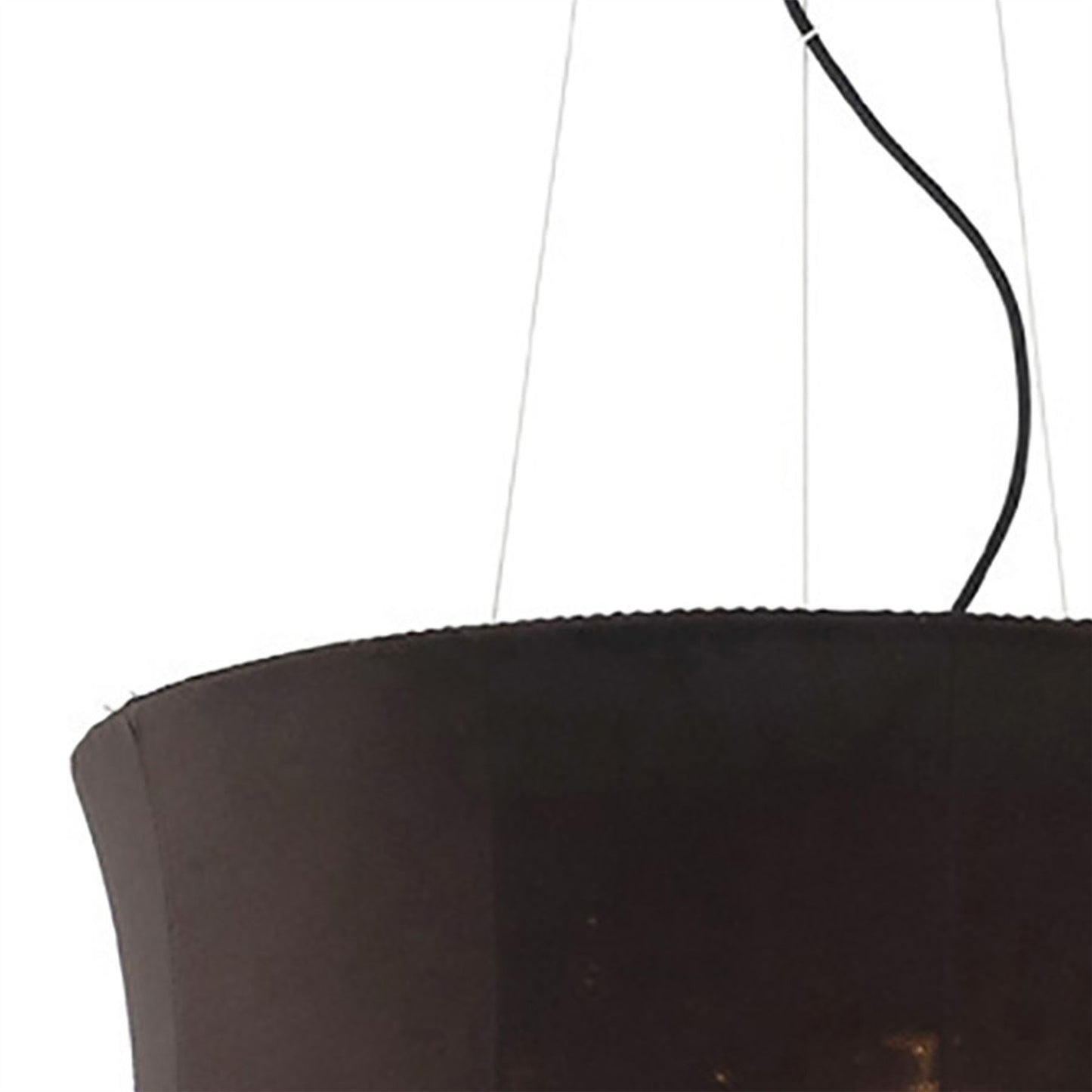 Diyas Niki 50cm  4 Light E14 with Black Shade Polished Chrome/Smoked Crystal Ceiling Pendant Light Fitting