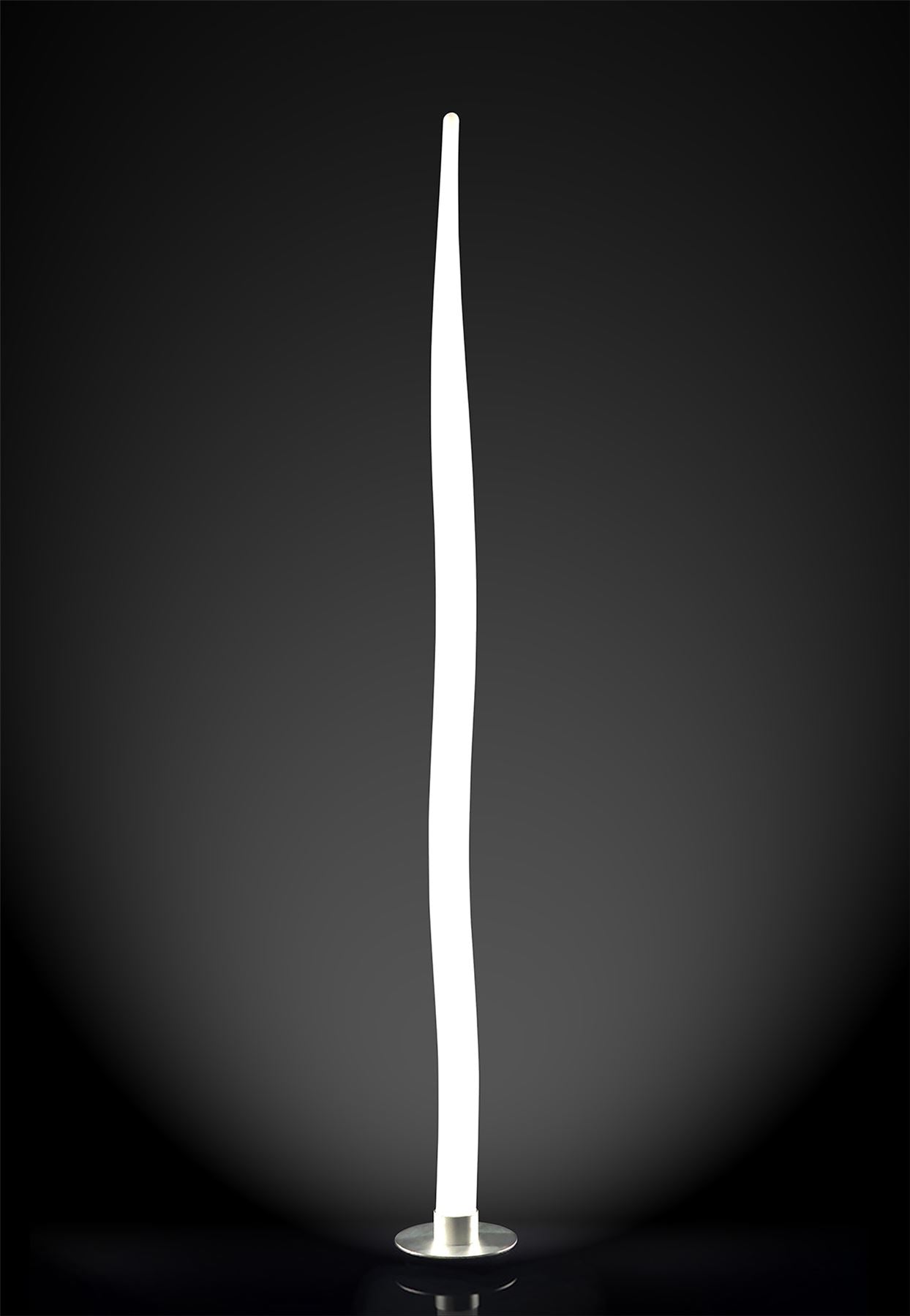 Mantra Estalacta Floor Lamp 1 Light GU10 Indoor/Outdoor IP44, Silver/Opal White