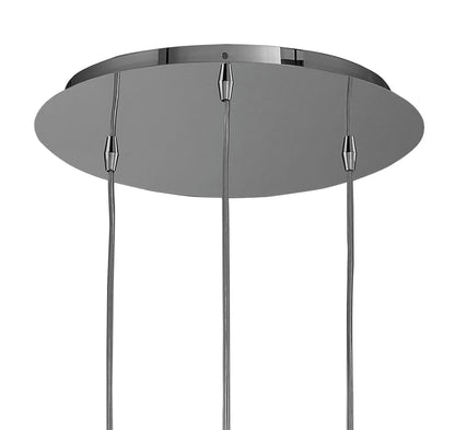 Mantra M3952 Artic Pendant 3 Light G9 Round, Polished Chrome