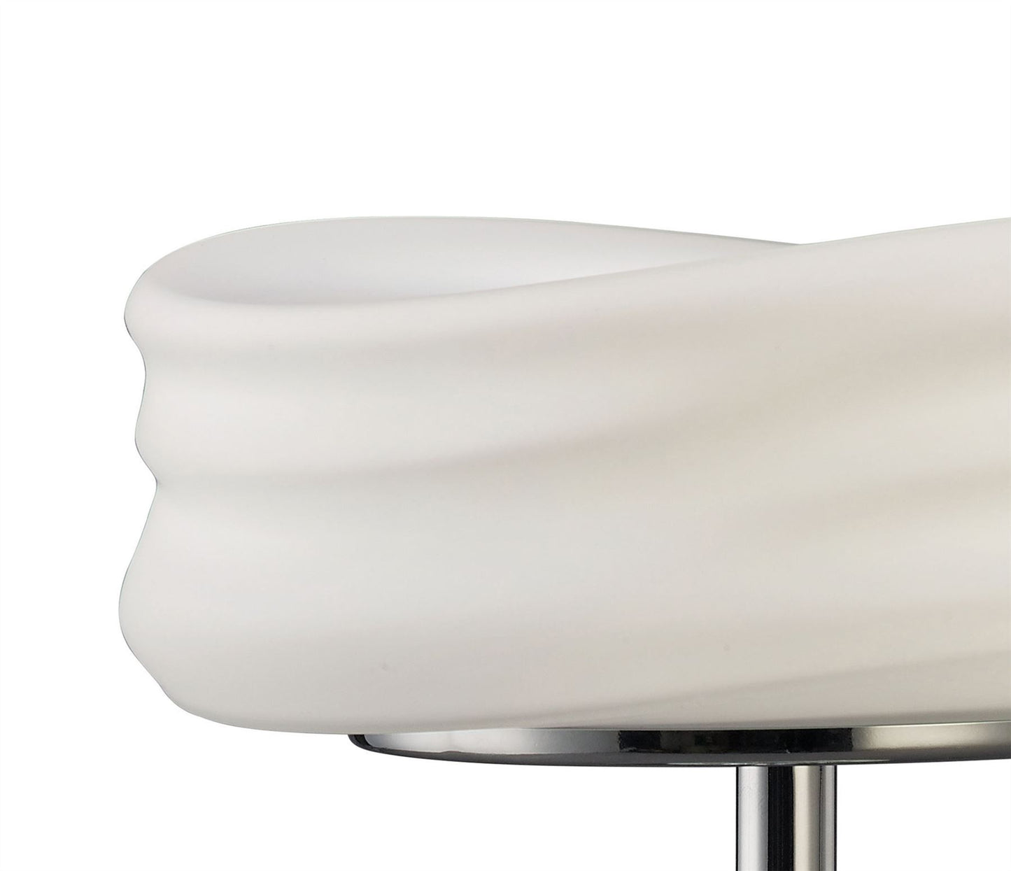 Mantra M3627 Mediterraneo Table Lamp 2 Light GU10 Small, Polished Chrome/Frosted White Glass