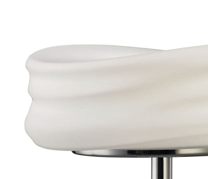 Mantra M3627 Mediterraneo Table Lamp 2 Light GU10 Small, Polished Chrome/Frosted White Glass