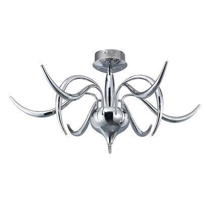 Diyas Llamas 96cm  9 Light G4 Polished Chrome, NOT LED/CFL Compatible Ceiling Light Fitting