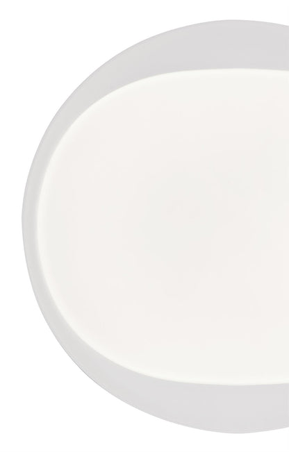 Mantra Fusion Box 41.5cm Dimmable Ceiling Light, 24W LED with Remote Control 3000K-6000K, 900lm, White, 3yrs Warranty