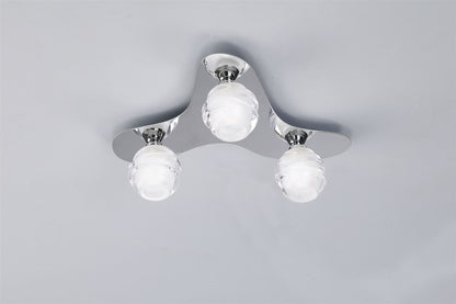Mantra M1808 Loop Ceiling 3 Light G9 ECO, Polished Chrome