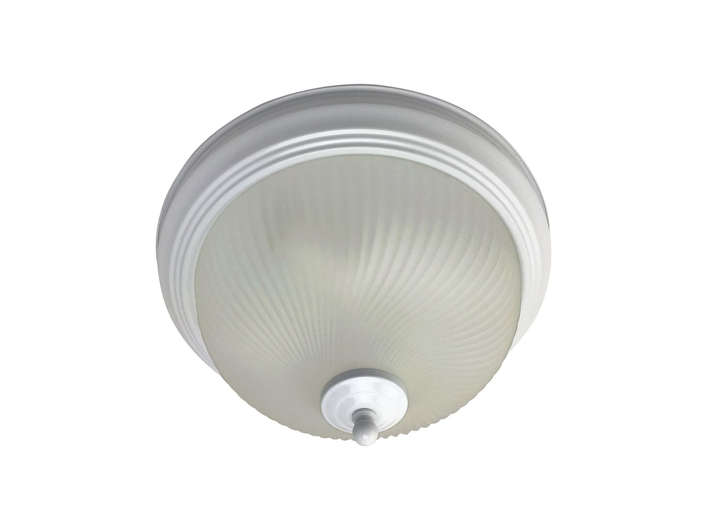 Diyas Flush Fitting White Finish Flush  Light 30cm 2 X 60W Ceiling Light Fitting