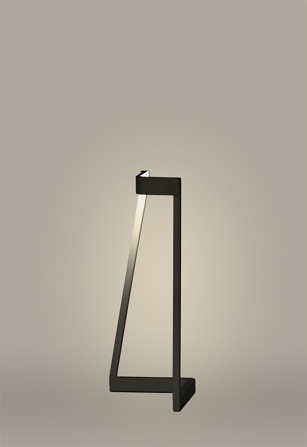 Mantra Minimal Table Lamp, 5W LED, 3000K, 375lm, Black, 3yrs Warranty