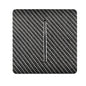 Trendi Switch 1 Gang 1 or 2 way Rocker Modern Designer Light Switch in Carbon Fibre
