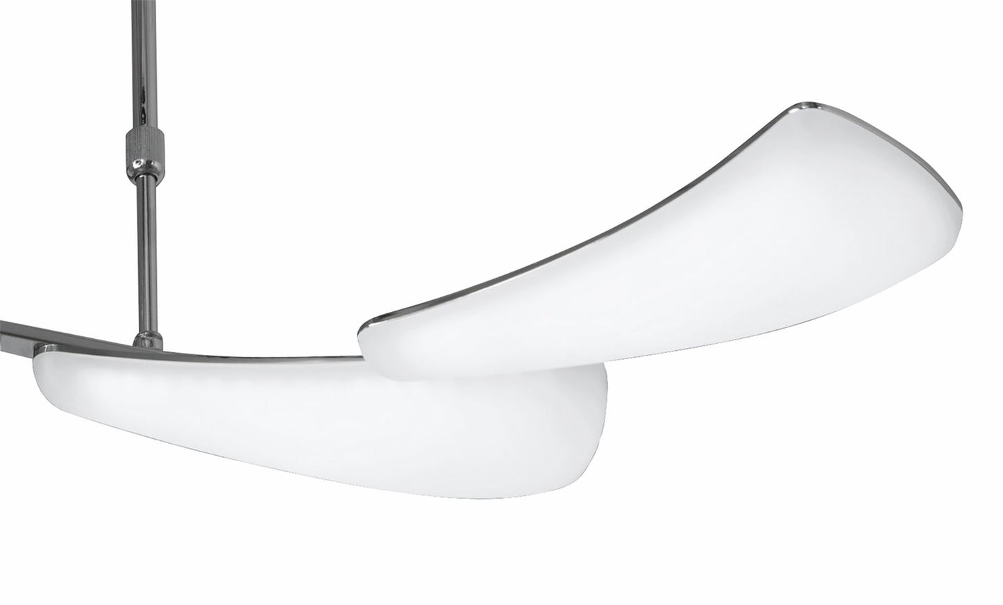 Mantra Mistral LED M3804 Mistral Telescopic 24W LED Line 3000K, 2160lm, Polished Chrome, Frosted Acrylic, 3yrs Warranty - M3804 Ceiling