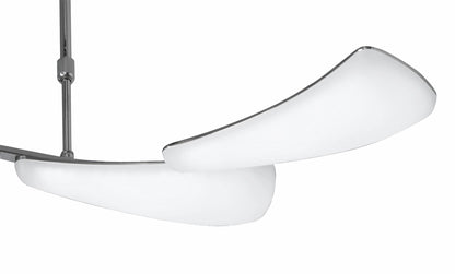 Mantra Mistral LED M3804 Mistral Telescopic 24W LED Line 3000K, 2160lm, Polished Chrome, Frosted Acrylic, 3yrs Warranty - M3804 Ceiling
