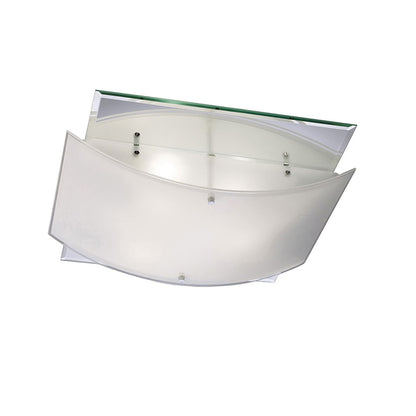 Diyas Vito Flush  3 Light E27 Polished Chrome/Mirror Ceiling Light Fitting