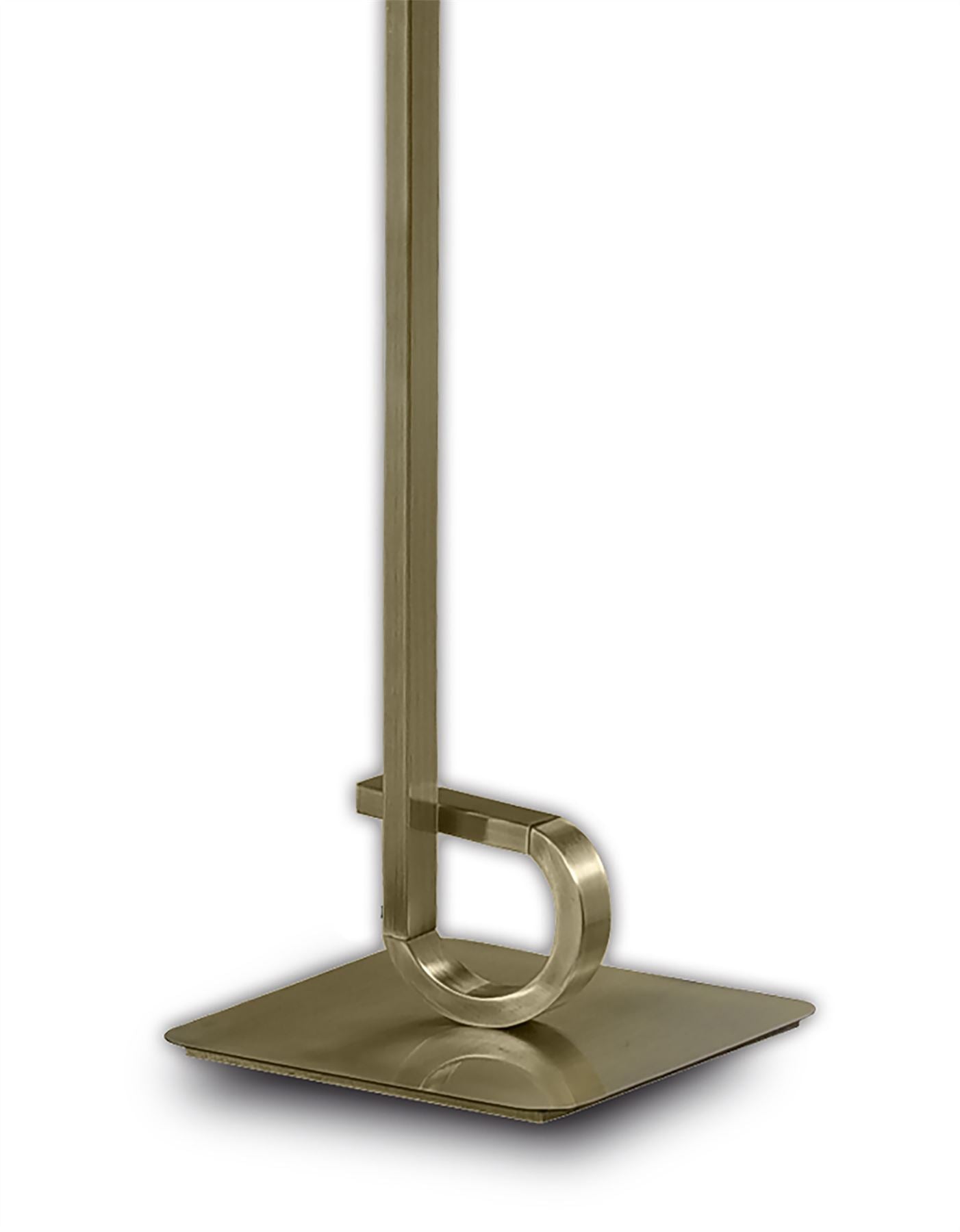 Mantra M6143 Cinto Floor Lamp 175cm, 20W LED, 3000K, 1600lm Dimmable, Antique Brass, 3yrs Warranty