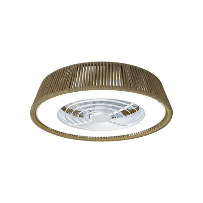 Polinesia Nautica 57.5cm 55W LED Dimmable Ceiling Light With Built-In 25W DC Reversible Fan, Beige Oscu, 3800lm, 5yrs Warranty