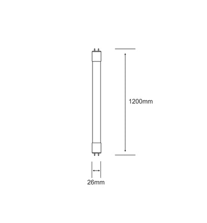 Luxram Value LED T8 G13 1.2m 18W White 6400K 1300lm LED