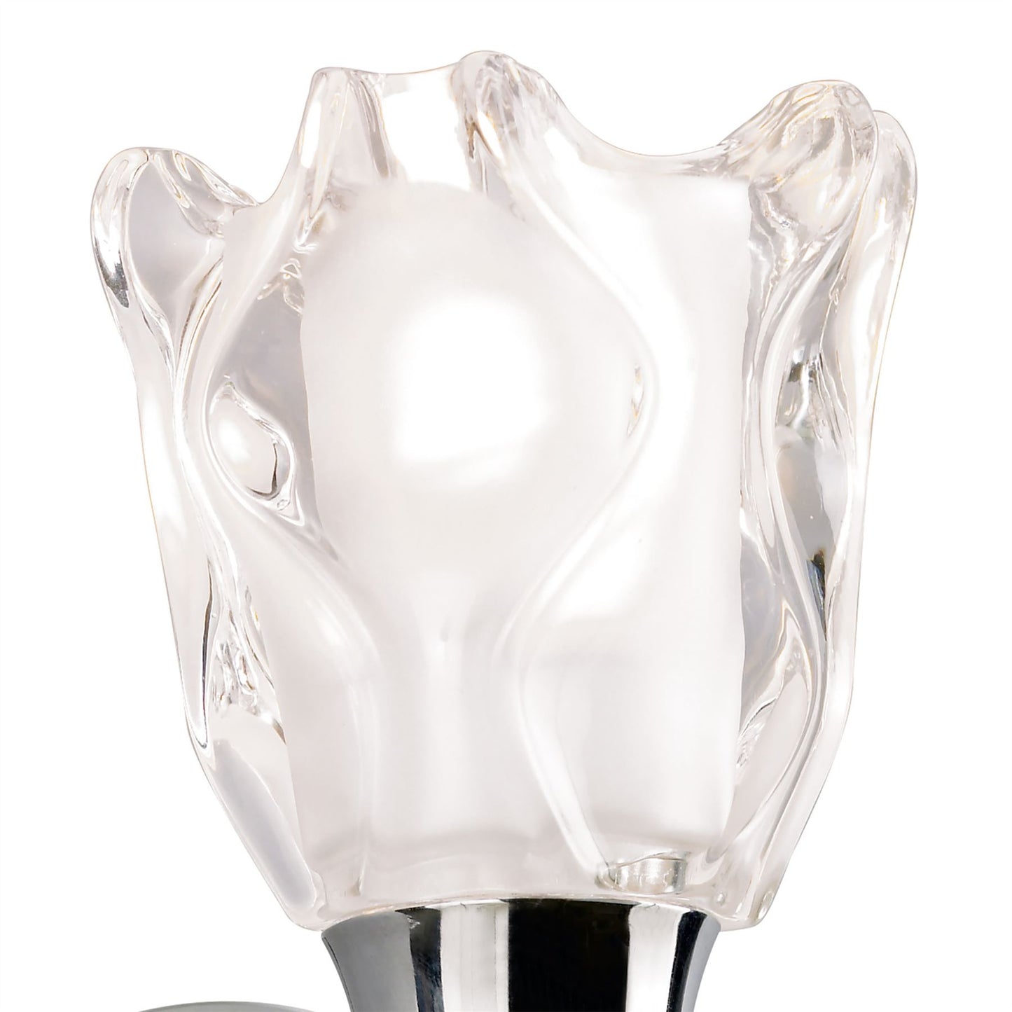 Mantra Amel Wall Light Switched 1 Light L1/SGU10, Polished Chrome, CFL Lamps INCLUDED
