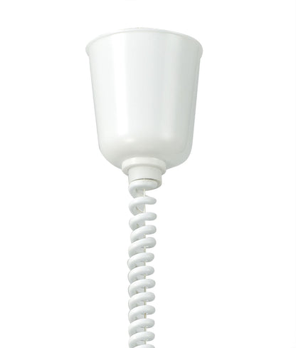 Deco Riva Rise & Fall Pendant 1 Light E27, Polished Brass/Opal White Glass Shade