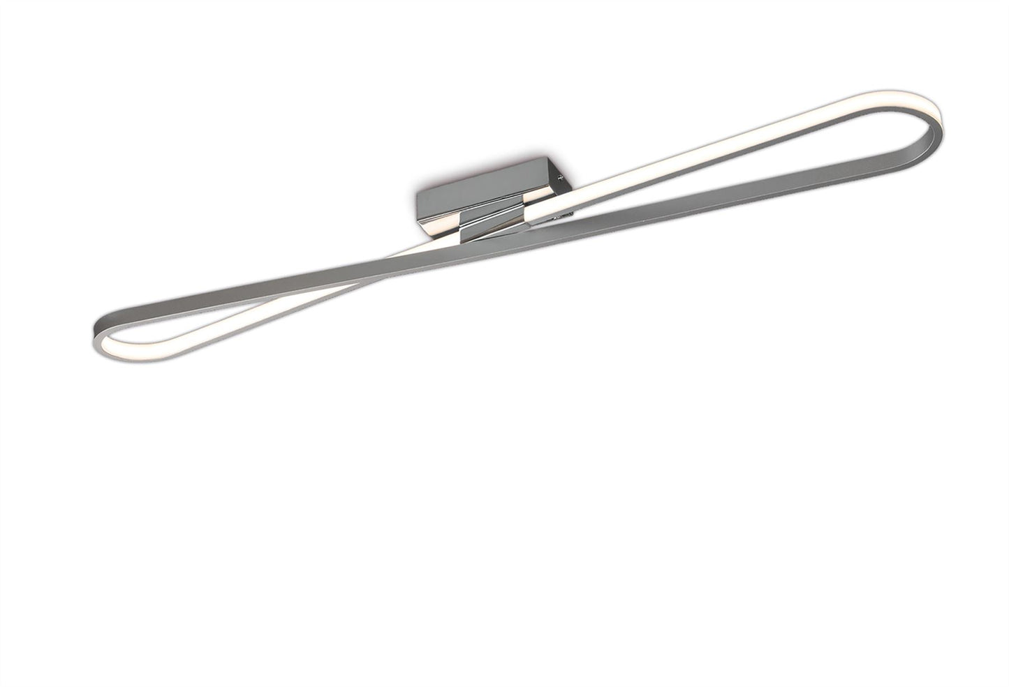 Mantra M5981 Bucle Ceiling 36W LED 3000K, 3150lm, Polished Chrome, Frosted Acrylic, 3yrs Warranty - M5981 Ceiling