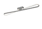 Mantra M5981 Bucle Ceiling 36W LED 3000K, 3150lm, Polished Chrome, Frosted Acrylic, 3yrs Warranty - M5981 Ceiling
