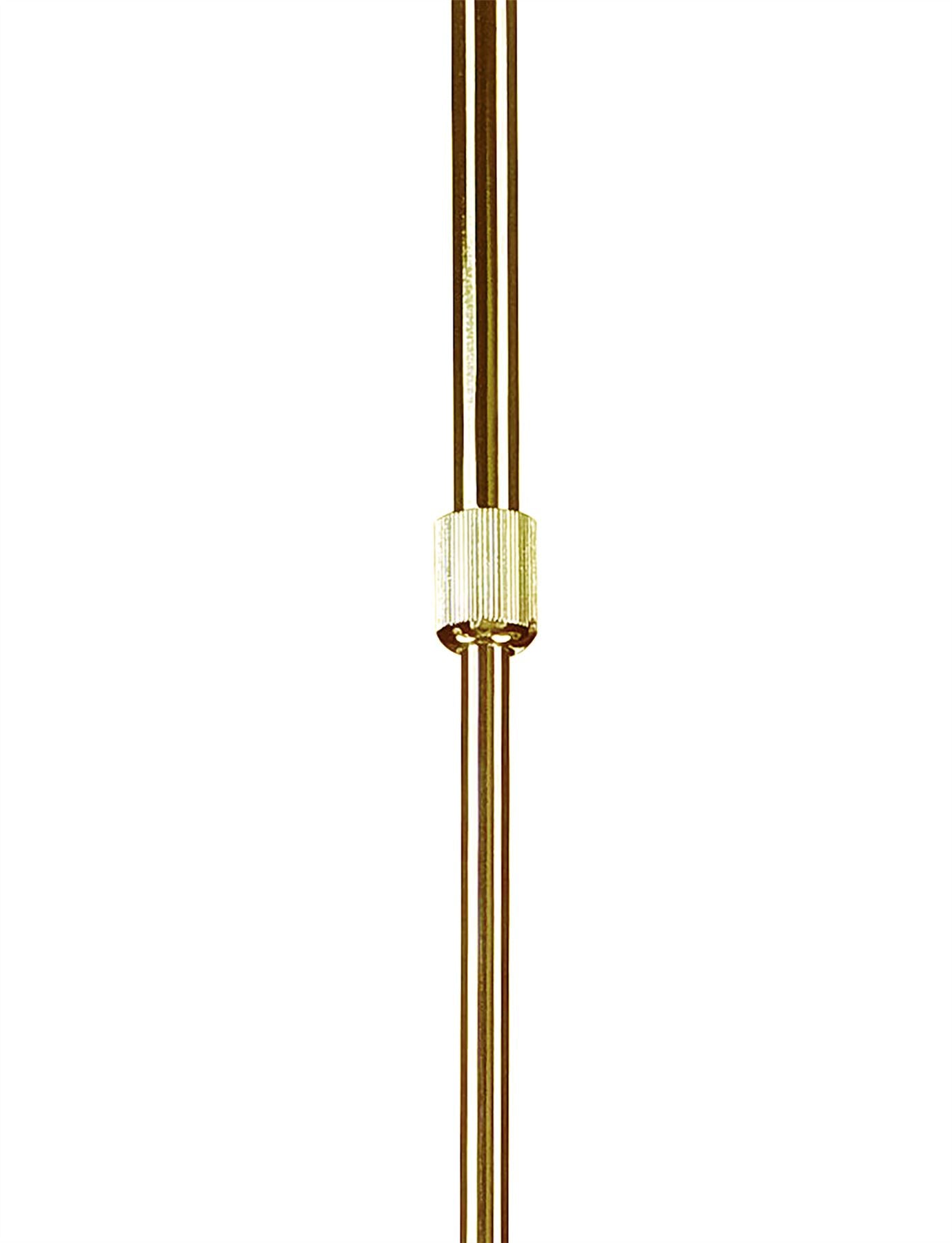 Mantra Fusion Juno 65cm Telescopic 5 Light 30W LED 3000K, 2700lm, Satin Gold/Frosted Acrylic/Gold, 3yrs Warranty