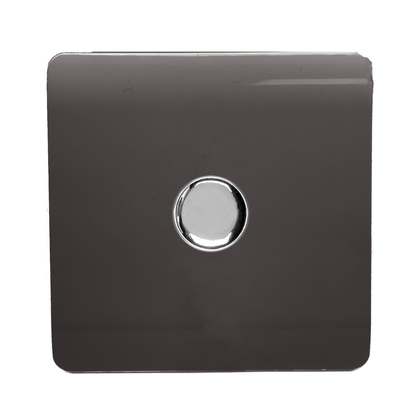 Trendi 1 Gang 2 Way 150w LED Dimmer Screwless 10 Amp Wall Light Switch in Dark Mocha Brown - ART-LDM150WDB