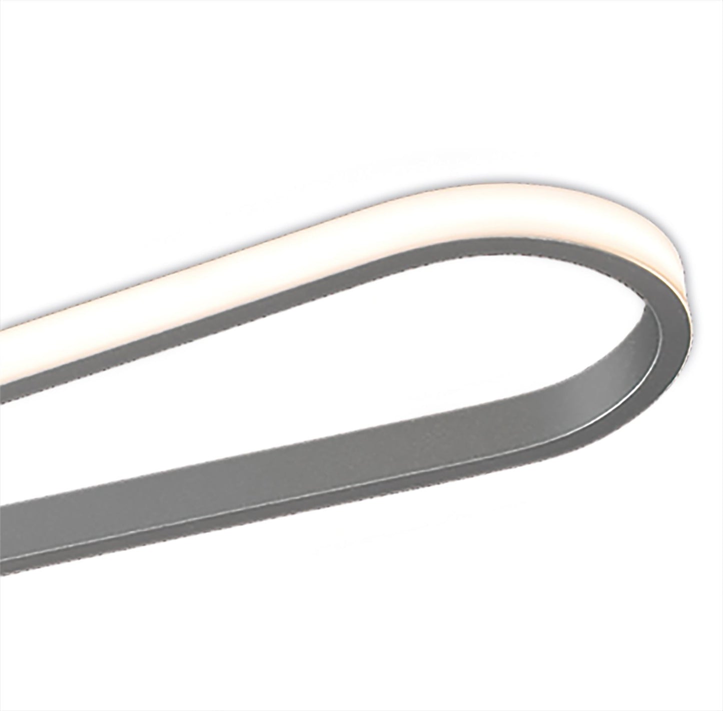 Mantra M5981 Bucle Ceiling 36W LED 3000K, 3150lm, Polished Chrome, Frosted Acrylic, 3yrs Warranty - M5981 Ceiling