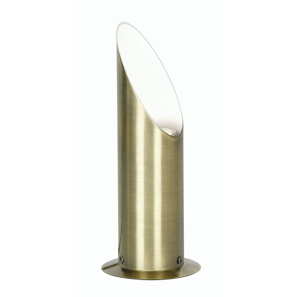 illucio Antique Brass Up GU10 LED Compatible Table/Floor Uplighter