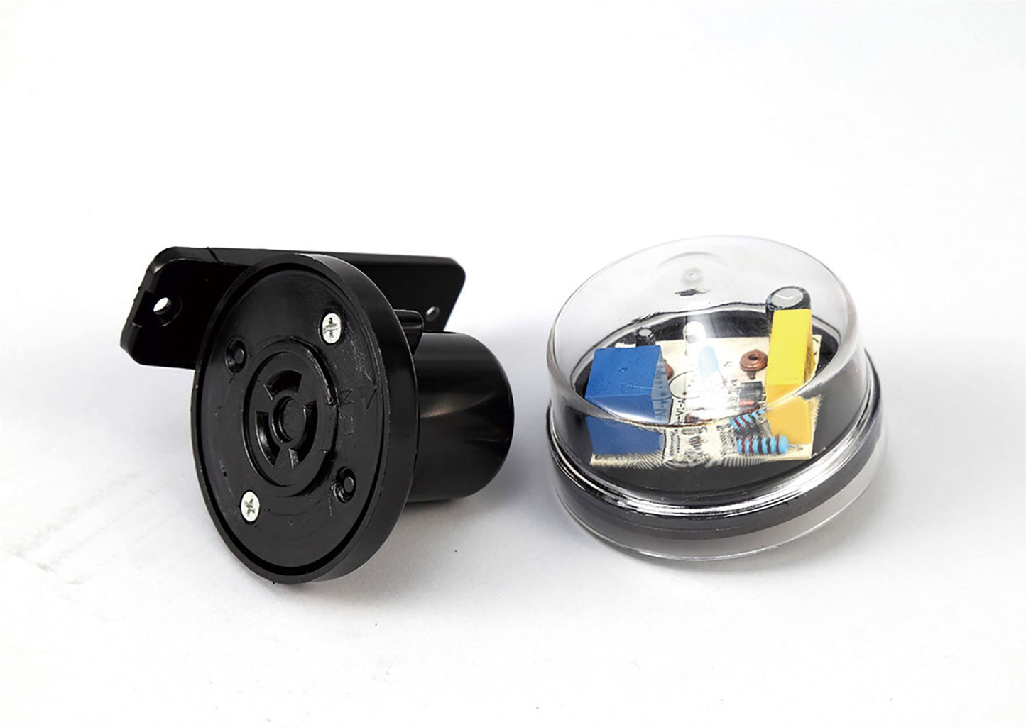 Deco Espial Wall Mounted Photocell Kit IP65 5-45Lux 10A Clear Cover/Black Ancillary