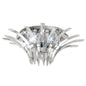 Diyas Sinclair 63cm Flush  6 Light G9 Polished Chrome Ceiling Light Fitting