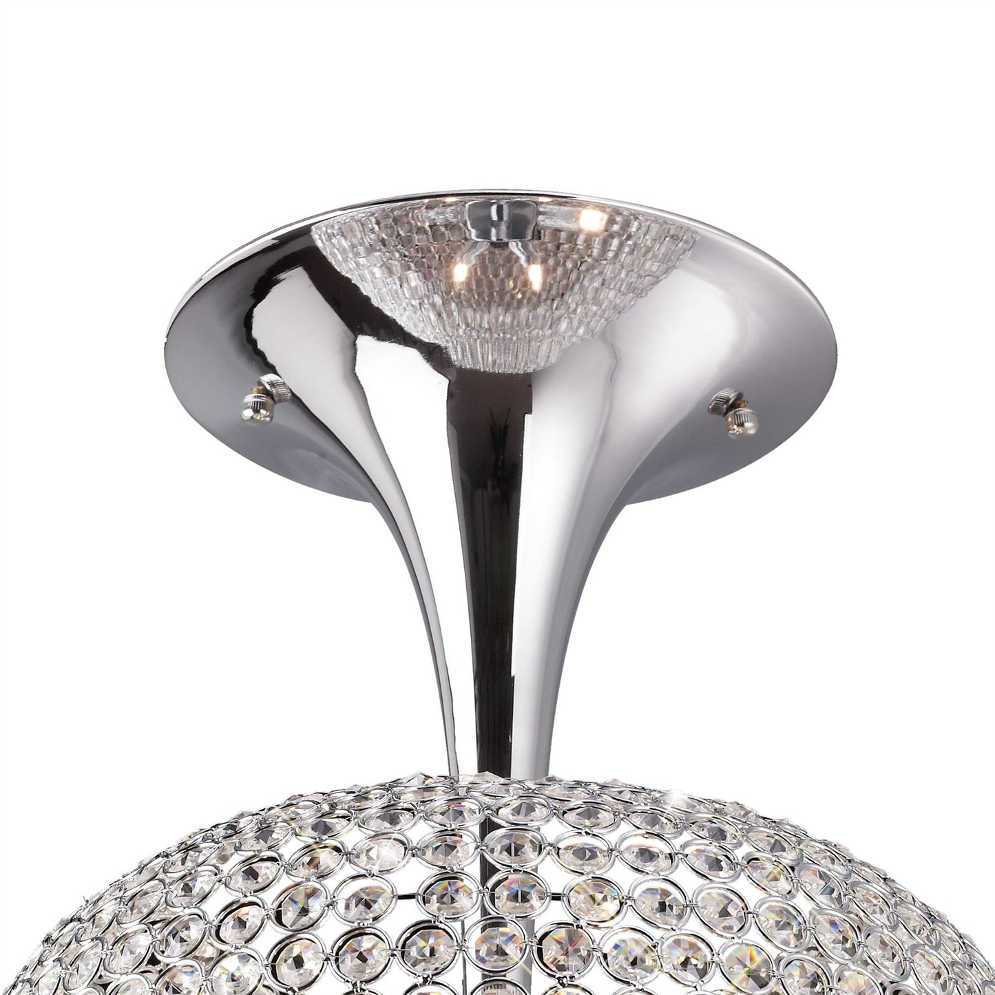 Diyas Vado 35cm Semi Flush 5 Light G9 Polished Chrome/Crystal