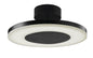 Mantra Discobolo 36cm LED Ceiling Light, 1800lm, Matt Black/Frosted Acrylic, 3yrs Warranty