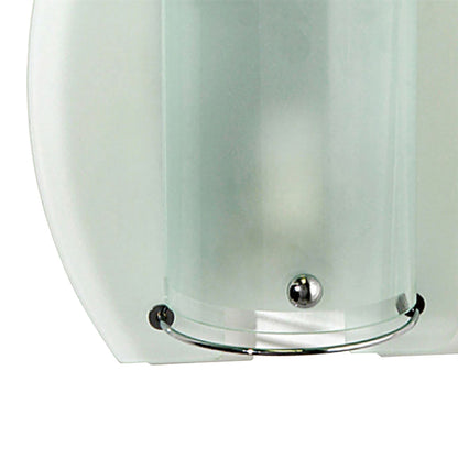 Diyas Jiva Wall Light 1 Light E14 Polished Chrome/Frosted Glass