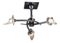 Mantra Flavia 54cm Semi Flush Round 3 Light G9, Black Chrome