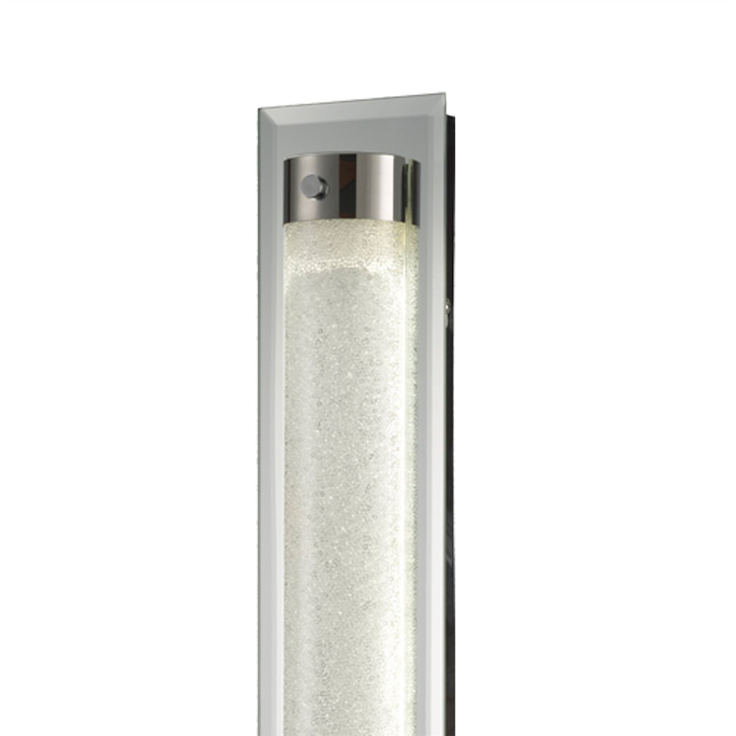Mantra Fusion Tube Flush 21W LED 4000K Polished Chrome/Sand Diamond, 1800lm, 3yrs Warranty Crystal
